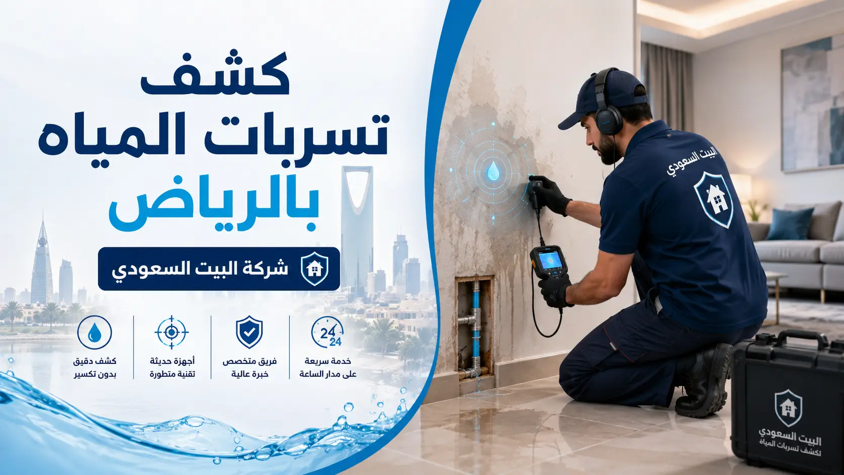 كشف تسربات المياه بالرياض 