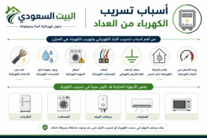 فحص تسريب الكهرباء من العداد