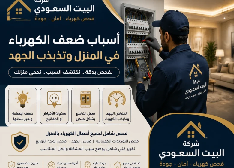 أسباب ضعف الكهرباء في المنزل وتذبذب الجهد