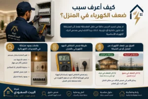 سبب ضعف الكهرباء في المنزل
